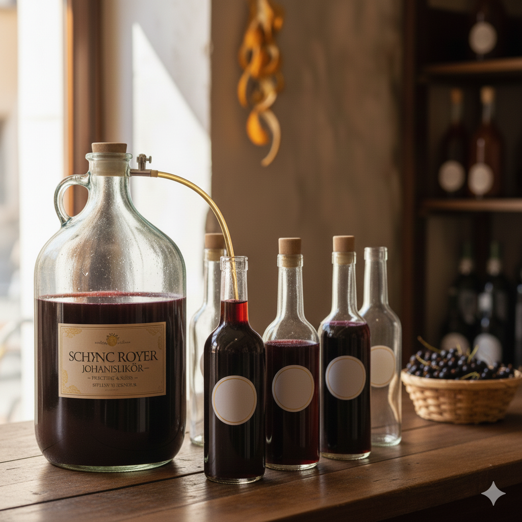 Schwarzer Johannisbeer Likör