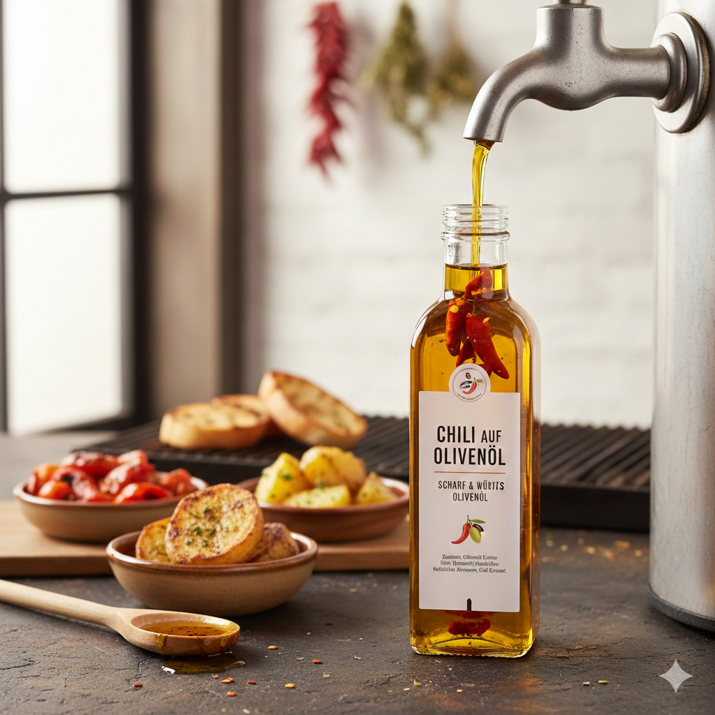 Chili auf Olivenöl